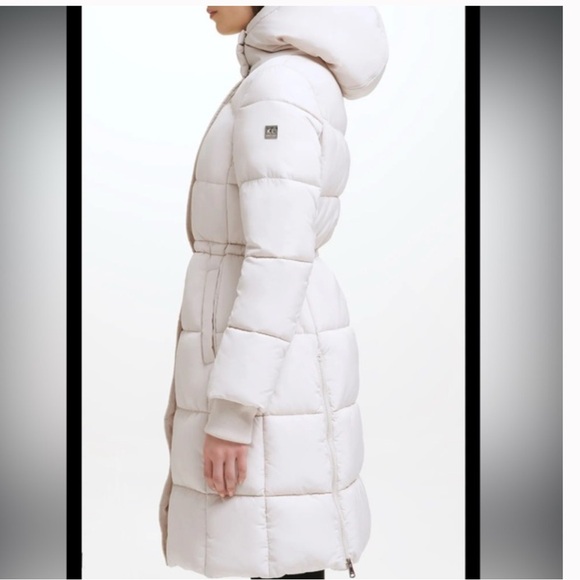 NWT Kenneth Cole NY Women’s Memory 3/4 Length Puffer Coat Warm Cozy - Picture 4 of 11